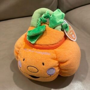 Gund my first pumpkin rattle playset Halloween NEW with tag.